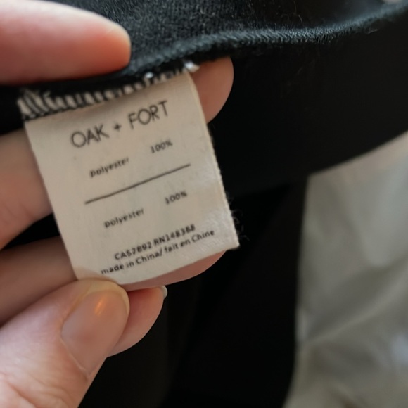 Oak & Fort - Black wool feel dress with pockets - M - Picture 6 of 8